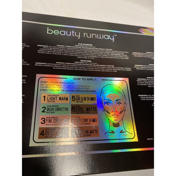 NEW 90 piece BEAUTY RUNWAY cosmetic makeup kit set EYES LIPS NAILS - Picture 6 of 7